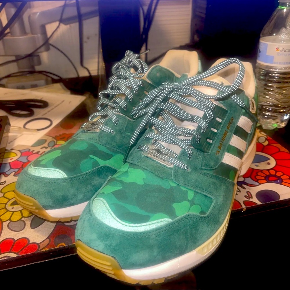 Adidas X BAPE ZX 8000 SIZE 13 PRE OWNED